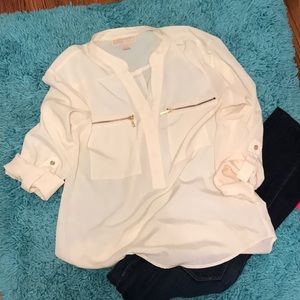 Michael Kors cream blouse